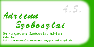 adrienn szoboszlai business card